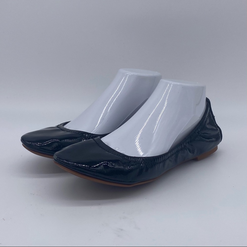 Tory Burch Eddie Black Patent Leather Ballet Flats - Picture 4 of 14